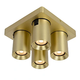 NIGEL ceiling spotlight 4x5w Matt Gold / Brass (Lucide)