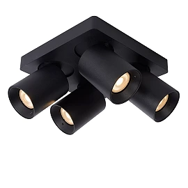 NIGEL ceiling spotlight 4x5w Black (Lucide)