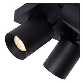 NIGEL ceiling spotlight 4x5w Black (Lucide)