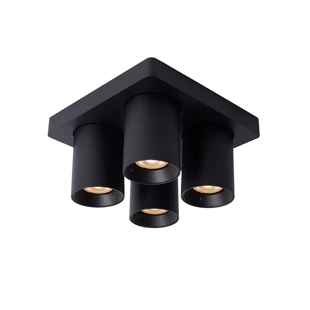 NIGEL ceiling spotlight 4x5w Black (Lucide)