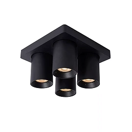 NIGEL ceiling spotlight 4x5w Black (Lucide)