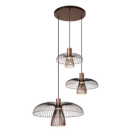 NIGELLA piekaramā lampa Ø76 cm 3xGU10 kafijas/melna (Lucide)