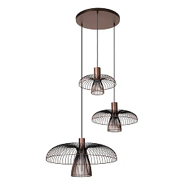 NIGELLA piekaramā lampa Ø76 cm 3xGU10 kafijas/melna (Lucide)