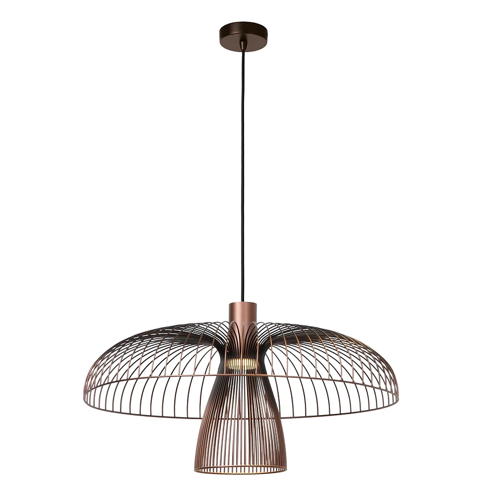 NIGELLA pendant light Ø60 cm 1xGU10 coffee/black (Lucide)