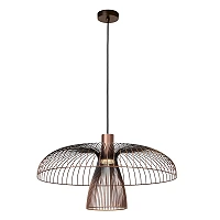 NIGELLA pendant light Ø60 cm 1xGU10 coffee/black (Lucide)