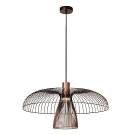 NIGELLA pendant light Ø60 cm 1xGU10 coffee/black (Lucide)