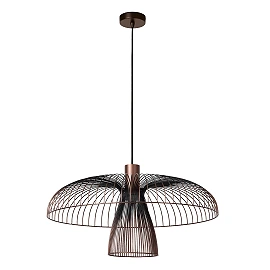 NIGELLA pendant light Ø60 cm 1xGU10 coffee/black (Lucide)