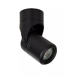 NIORT outdoor ceiling spotlight 1xGU10 IP44 black (Lucide)
