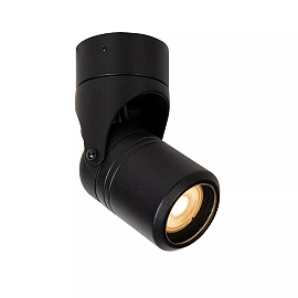 NIORT outdoor ceiling spotlight 1xGU10 IP44 black (Lucide)