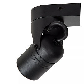 NIORT outdoor ceiling spotlight 2xGU10 IP44 black (Lucide)