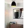 NOLAN Flush ceiling light Ø24 cm 1xE27 black / matt gold/brass (Lucide)