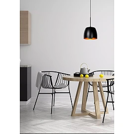 NOLAN piekarama lampa Ø24 cm 1xE27 melna / matēta zelta/misiņa (Lucide)