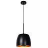 NOLAN Pendant light Ø24 cm 1xE27 black / matt gold/brass (Lucide)