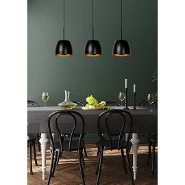 NOLAN piekarama lampa 104 cm 3xE27 melna / matēta zelta/misiņa (Lucide)