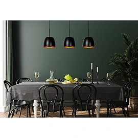NOLAN piekarama lampa 104 cm 3xE27 melna / matēta zelta/misiņa (Lucide)