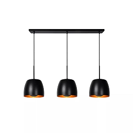 NOLAN piekarama lampa 104 cm 3xE27 melna / matēta zelta/misiņa (Lucide)