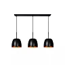 NOLAN Pendant light 104 cm 3xE27 black / matt gold/brass (Lucide)