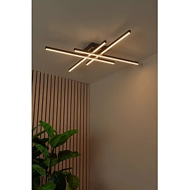NOVAK LED CCT ceiling light 42 W 2700K/4000K black (Lucide)