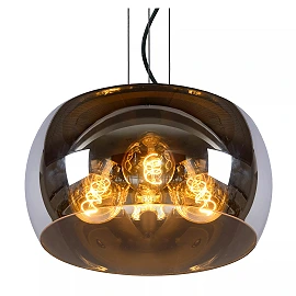 OLIVIA pendant light Ø40 cm 3xE27 40 W smoked grey (Lucide)