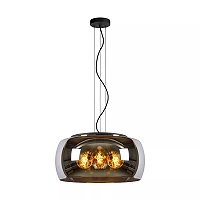 OLIVIA Pendant light Ø50 cm 3xE27 smoke grey (Lucide)