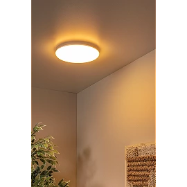 OLSON bathroom flush ceiling light Ø29 cm LED CCT 24W opal (Lucide)