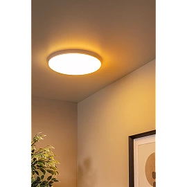 OLSON bathroom flush ceiling light Ø35 cm LED CCT 36W opal (Lucide)