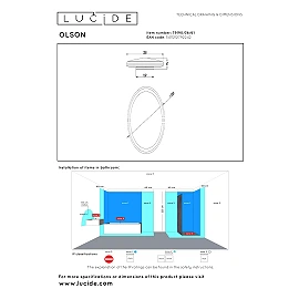 OLSON bathroom flush ceiling light Ø35 cm LED CCT 36W opal (Lucide)