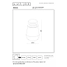 OPUS outdoor bollard light LED 9W 2700K IP54 black (Lucide)