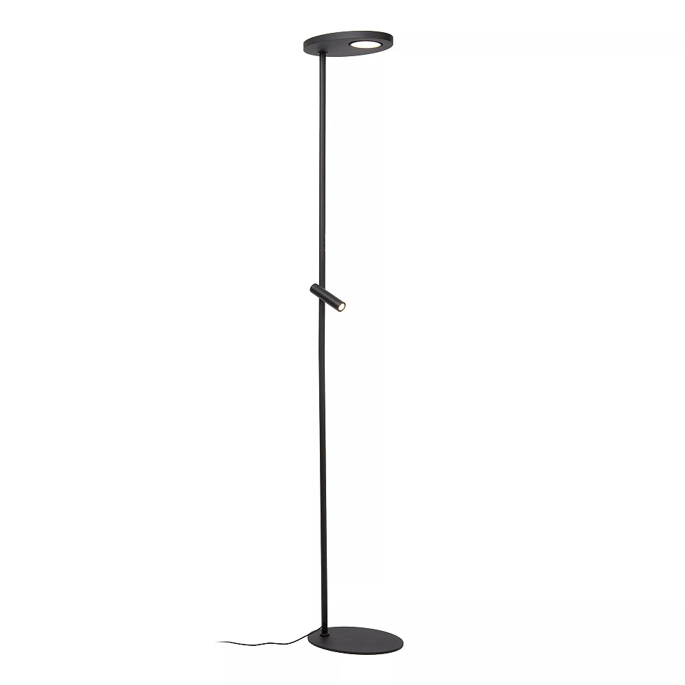 ORTOLAN floor lamp LED 12W+3W CCT Black (Lucide)