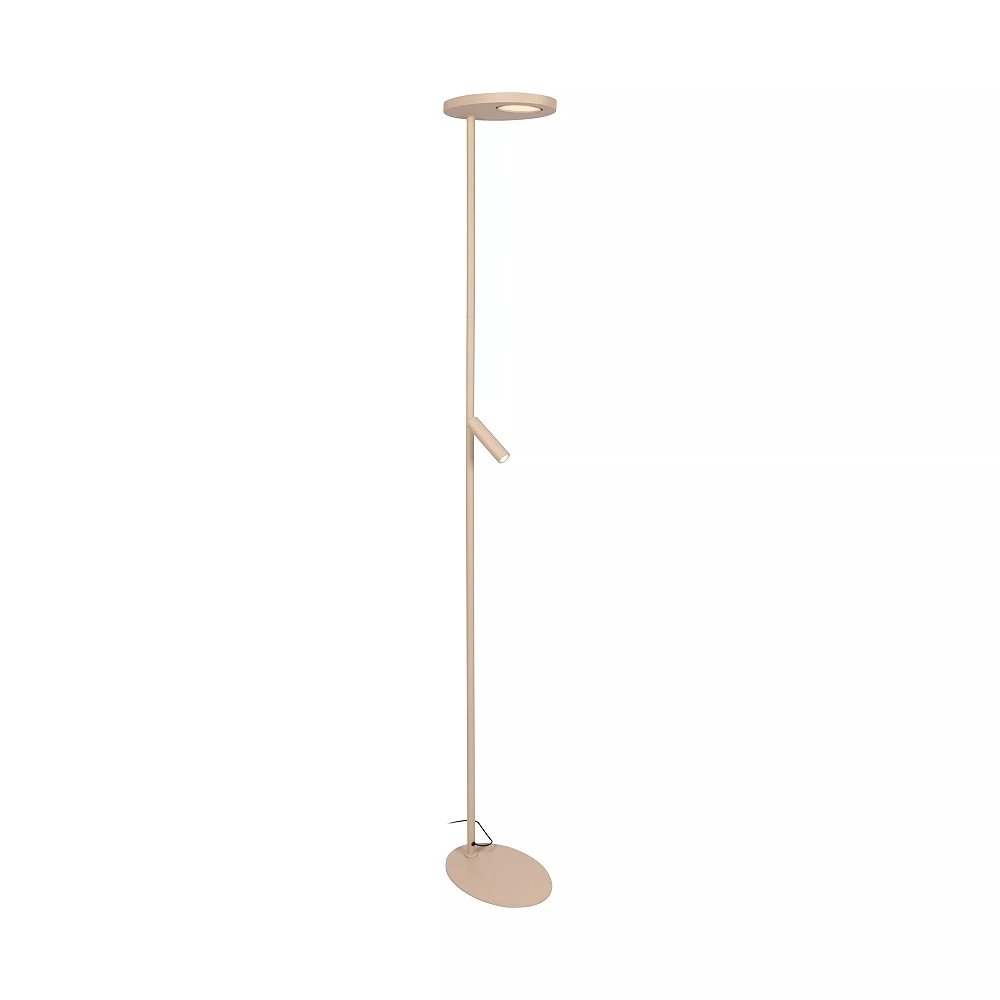 ORTOLAN floor lamp LED 12W+3W CCT Taupe (Lucide)