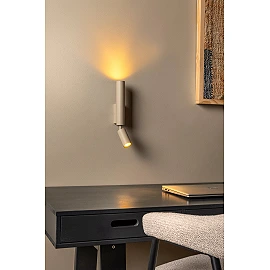 OTIMO wall spotlight 2xGU10 Taupe (Lucide)