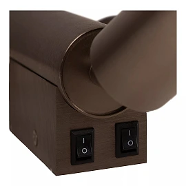 OTIMO wall spotlight 2xGU10 Taupe (Lucide)