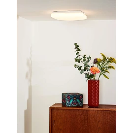 OTIS Flush ceiling light 28x28 cm LED 1x20W 3000K Opal (Lucide)