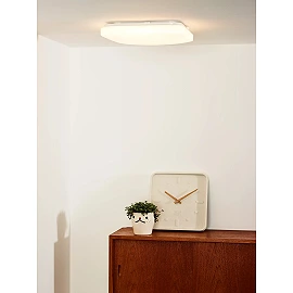 OTIS Flush ceiling light 33x33 cm LED 1x32W 3000K Opal (Lucide)