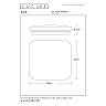 OTIS Flush ceiling light 33x33 cm LED 1x32W 3000K Opal (Lucide)