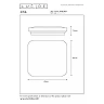 OTIS Flush ceiling light 42x42 cm LED 1x42W 3000K Opal (Lucide)