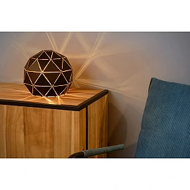 OTONA galda lampa Ø25 cm E27 melna (Lucide)
