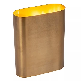 OVALIS sienas lampa 16x8x20 cm E14 2x9W matēta zelta/misiņa (Lucide)