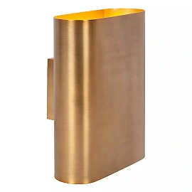 OVALIS sienas lampa 16x8x20 cm E14 2x9W matēta zelta/misiņa (Lucide)