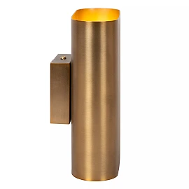OVALIS sienas lampa 16x8x20 cm E14 2x9W matēta zelta/misiņa (Lucide)