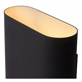OVALIS sienas lampa 16x8x20 cm E14 2x9W melna (Lucide)