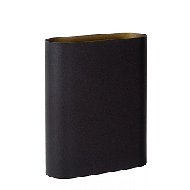 OVALIS sienas lampa 16x8x20 cm E14 2x9W melna (Lucide)