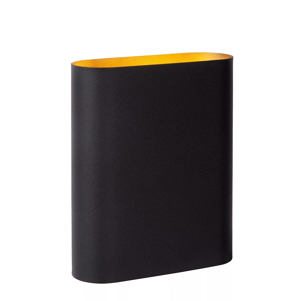OVALIS sienas lampa 16x8x20 cm E14 2x9W melna (Lucide)