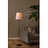 PENDIO floor lamp E27 black with white shade (Lucide)