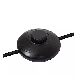 PENDIO stāvlampa E27 melna ar baltu abažūru (Lucide)