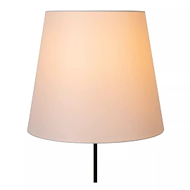 PENDIO stāvlampa E27 melna ar baltu abažūru (Lucide)