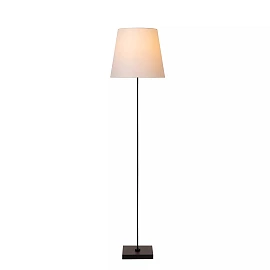 PENDIO stāvlampa E27 melna ar baltu abažūru (Lucide)