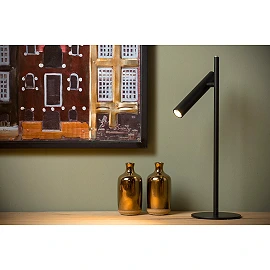 PHILON dimmējama LED galda lampa 4,5 W 3000K melna (Lucide)