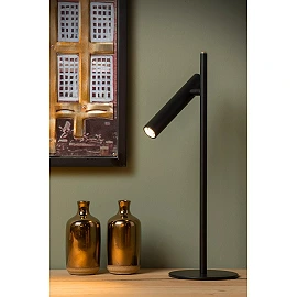PHILON dimmējama LED galda lampa 4,5 W 3000K melna (Lucide)