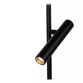 PHILON dimmējama LED stāvlampa lasīšanai 4,5 W 3000K melna (Lucide)